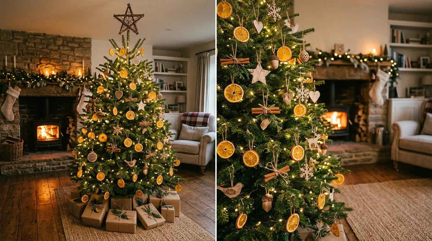 8 Natural Christmas Tree Decor Ideas for a Simple and Elegant Holiday Style