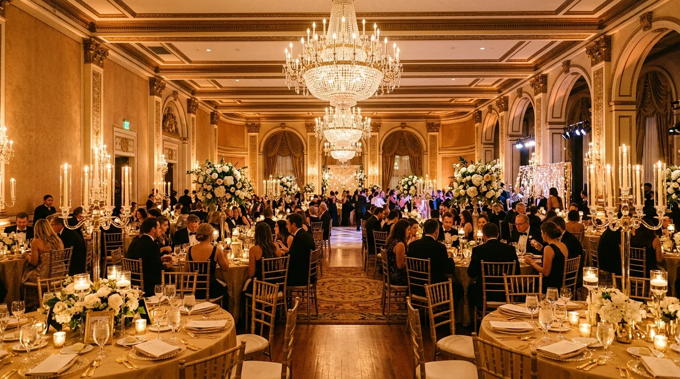Style a champagne escort card display