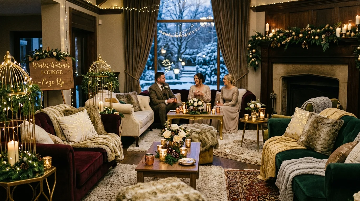 Use gold signage for key wedding moments