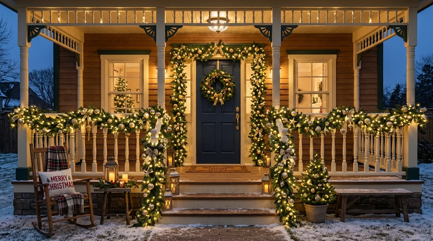 Add oversized ornaments for a playful look