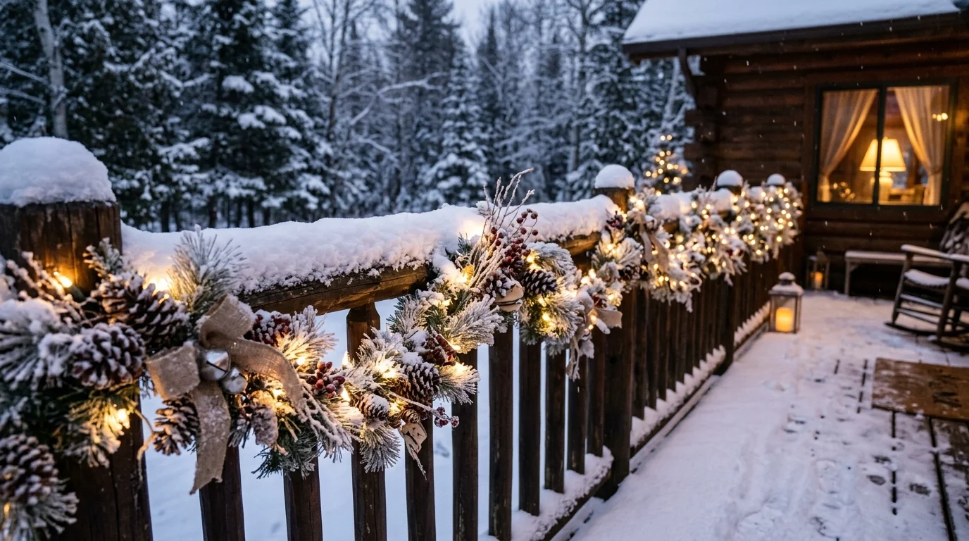 Layer two garlands for extra fullness