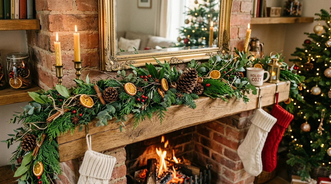 Create symmetrical garland swags