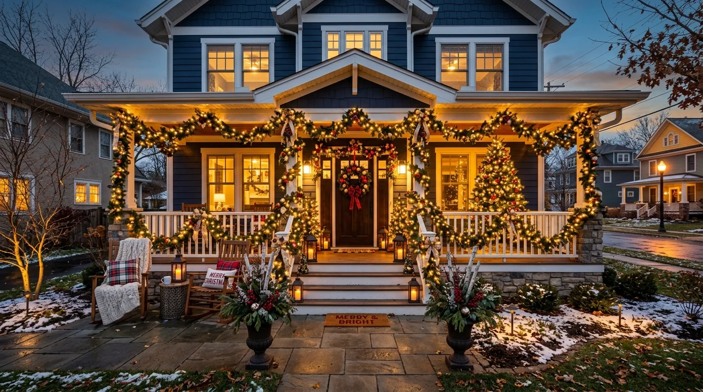 Finish with a matching door wreath