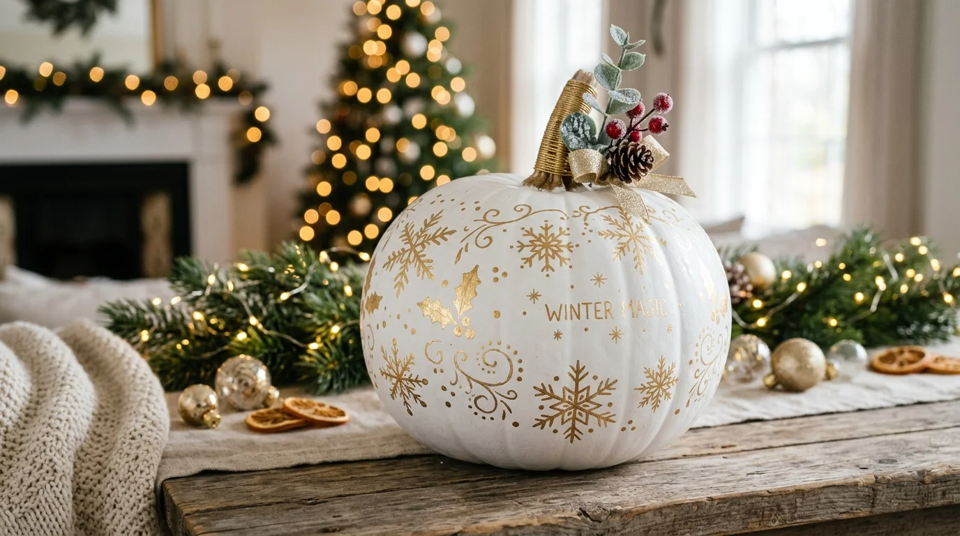 Create Santa belt pumpkins