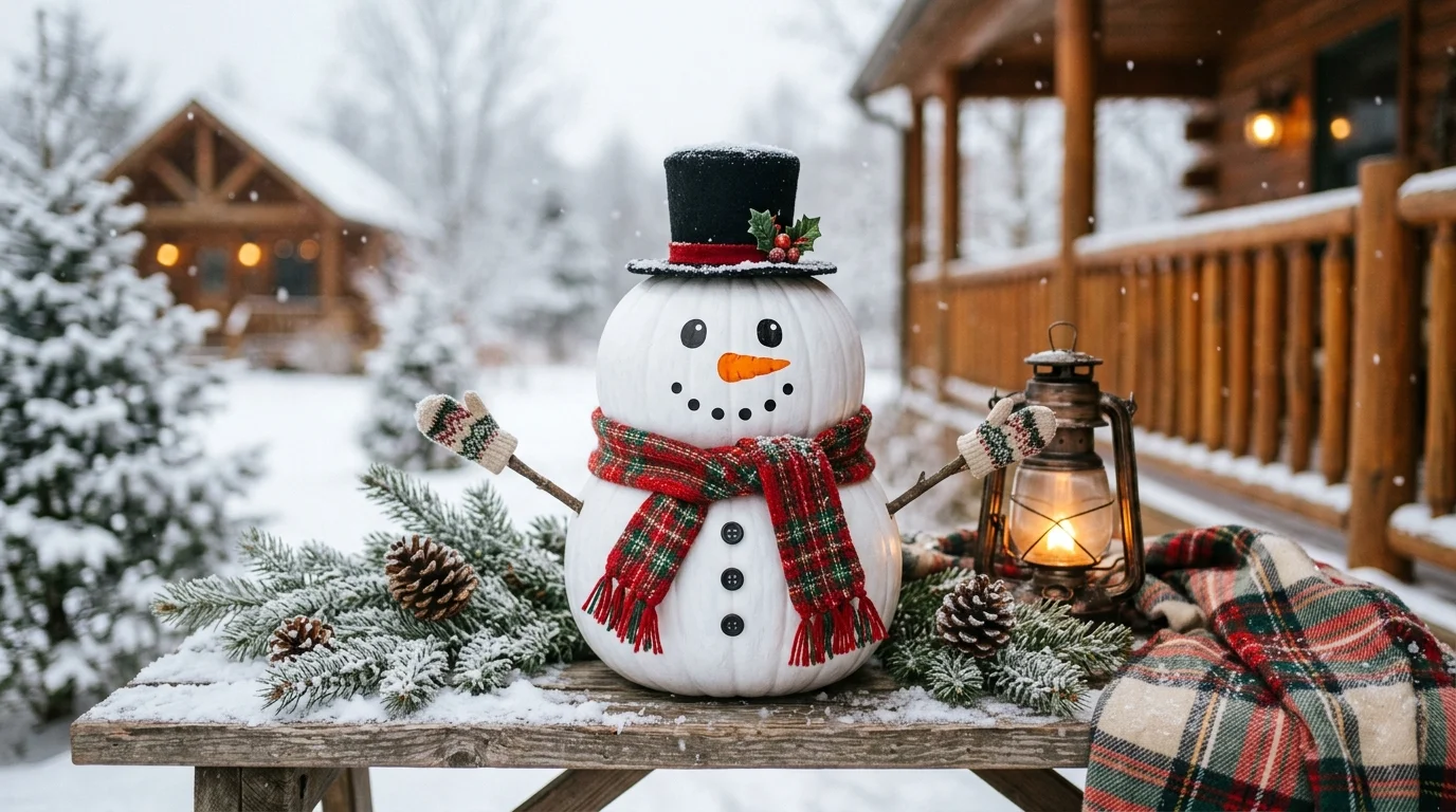 Try plaid painted pumpkins