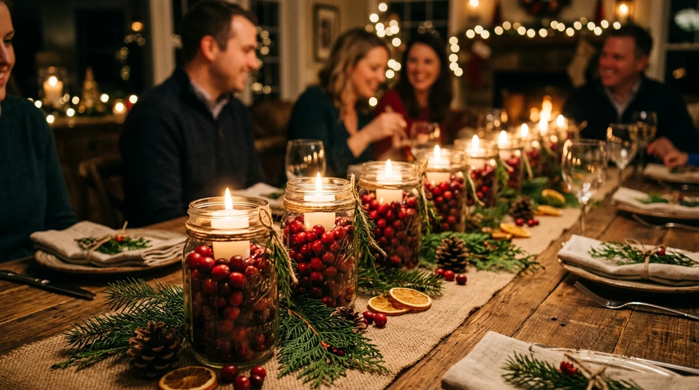 Add gold candleholders for elegance
