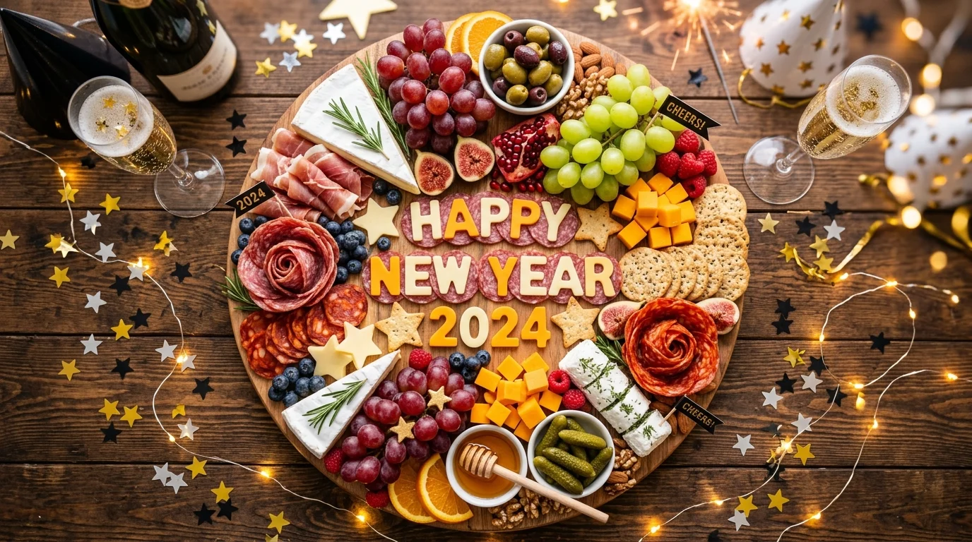 11 New Year Charcuterie Board Ideas for a Fun Party Snack Table