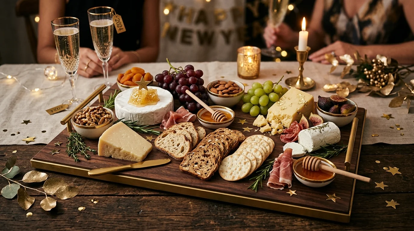 Shape snacks into the new year numbers