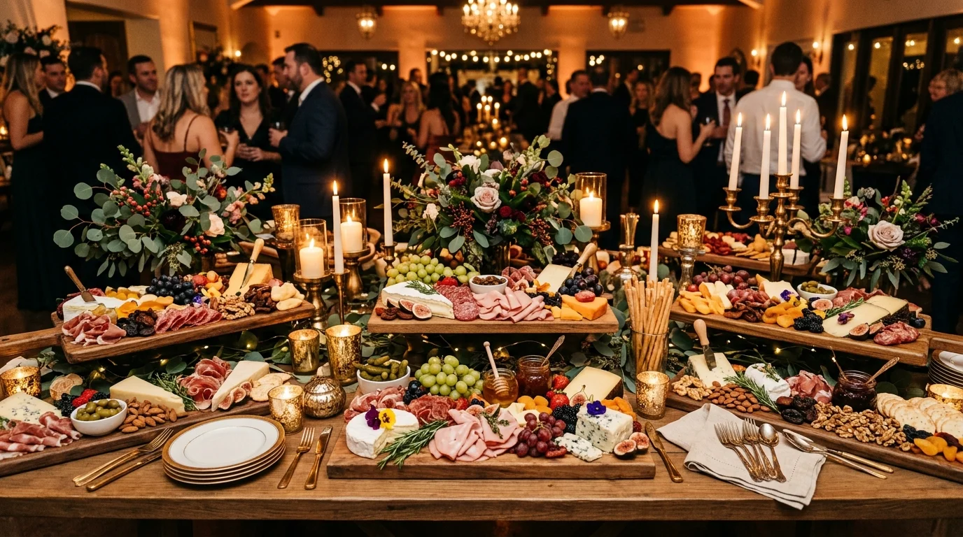 Style with edible sparkle or metallic picks