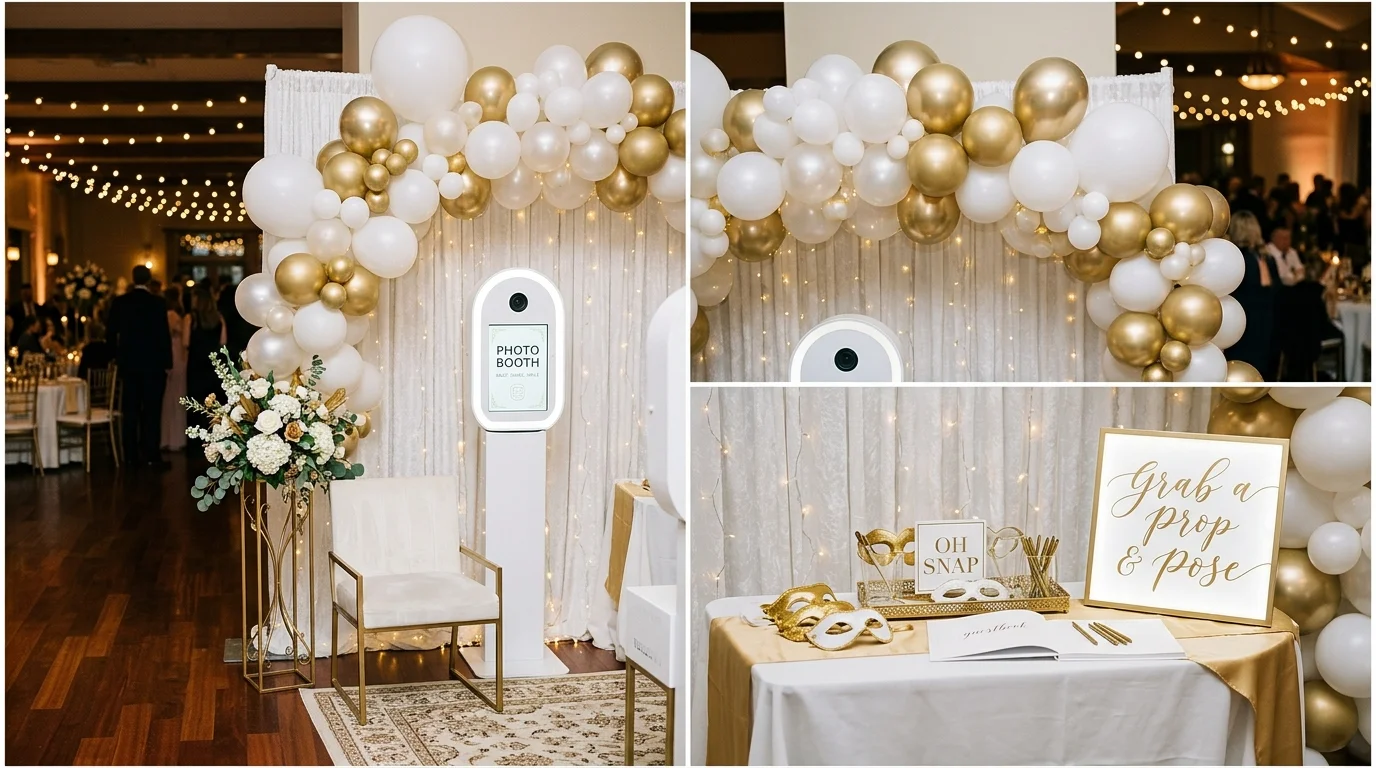 Build a black and gold balloon arch