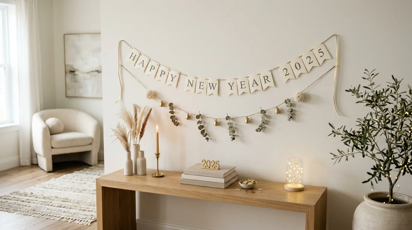 Add fairy lights behind sheer fabric