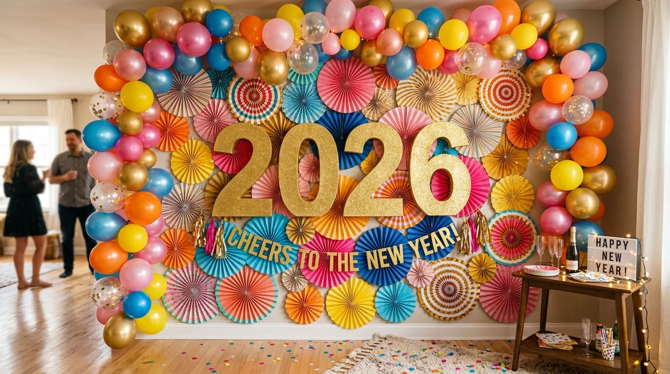 Make a disco ball photo corner