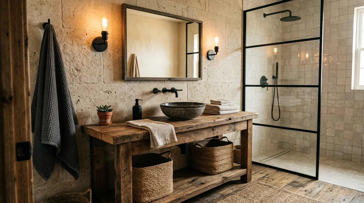 Choose a clear glass shower look