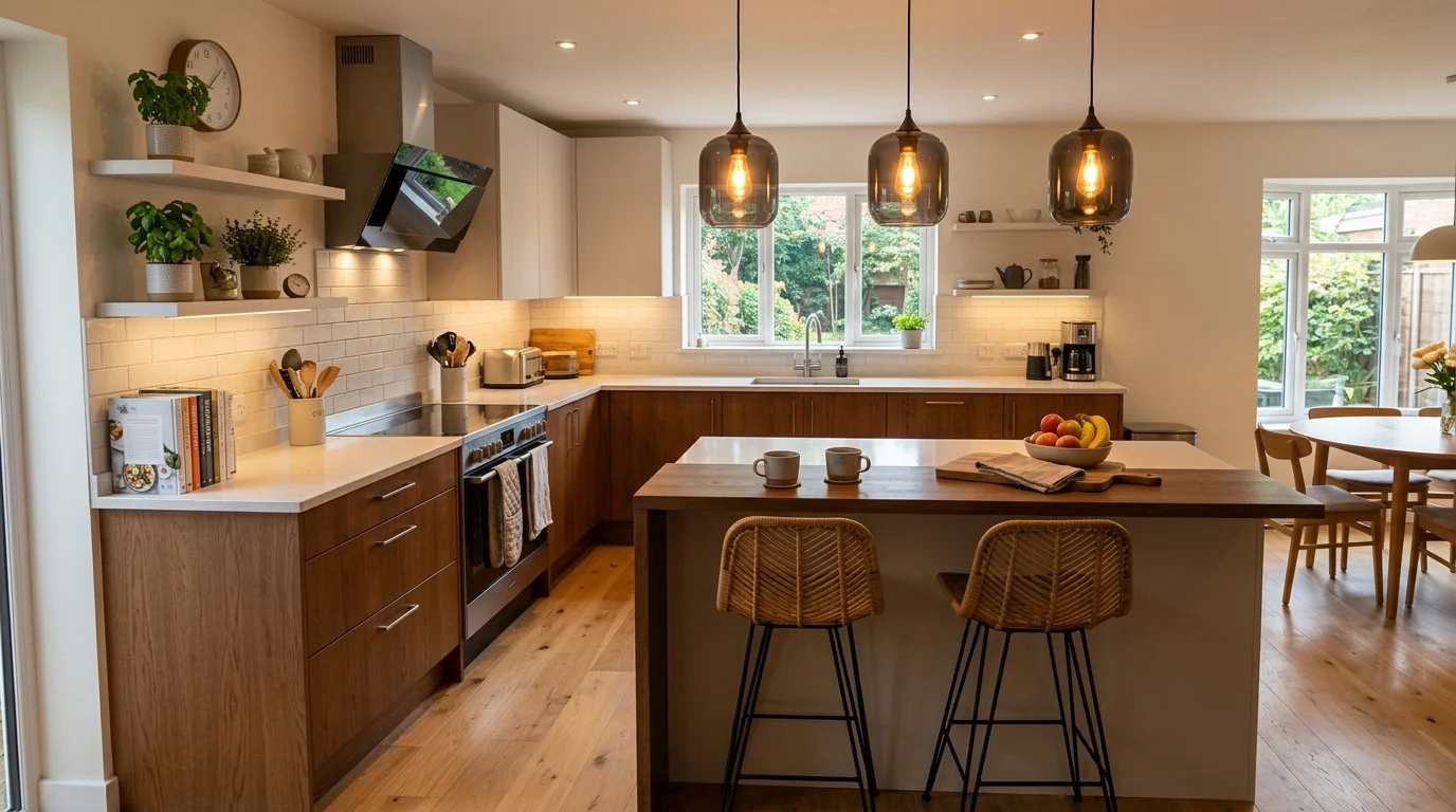 Use open shelves carefully