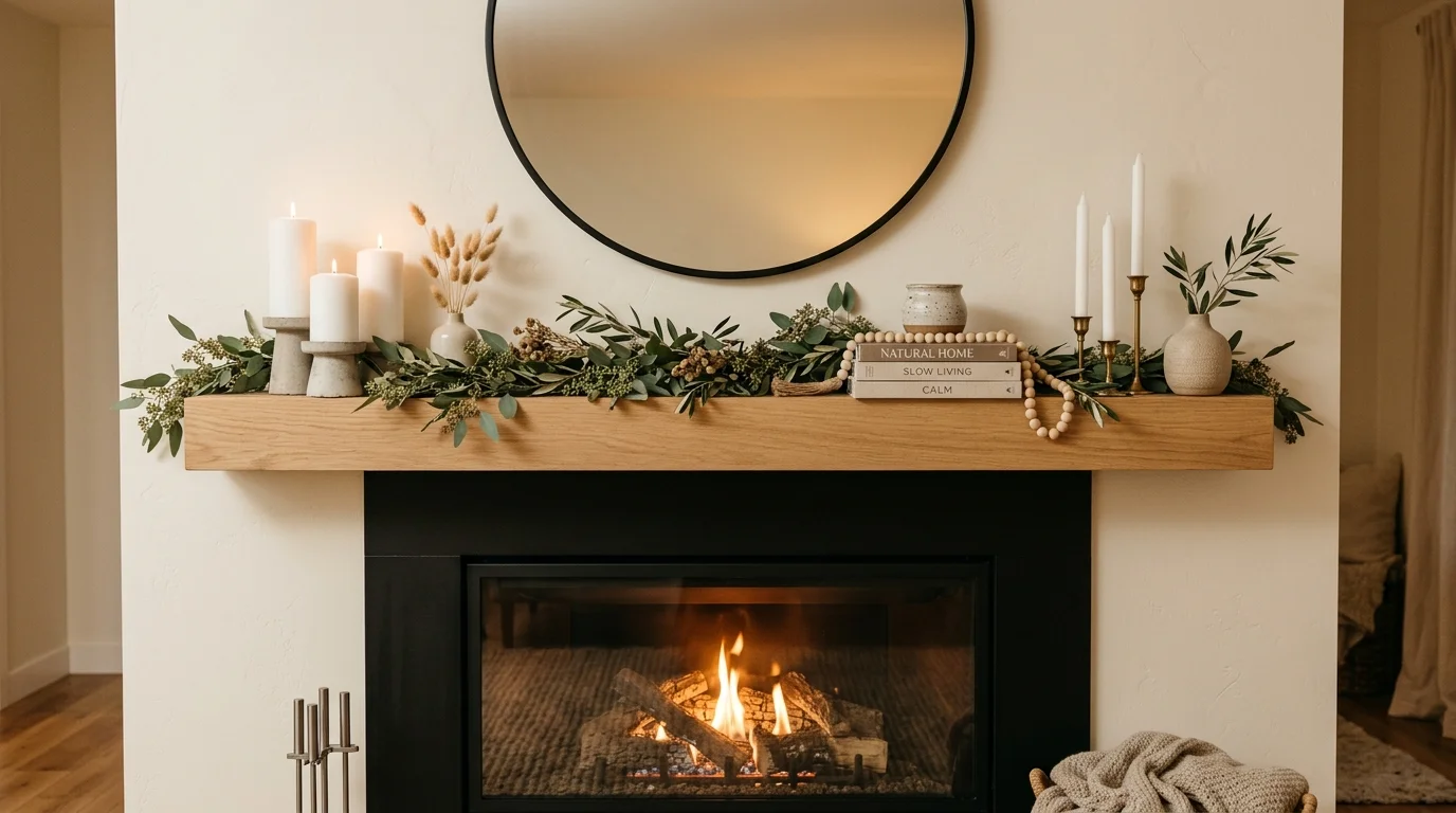 Style a clean coffee table tray