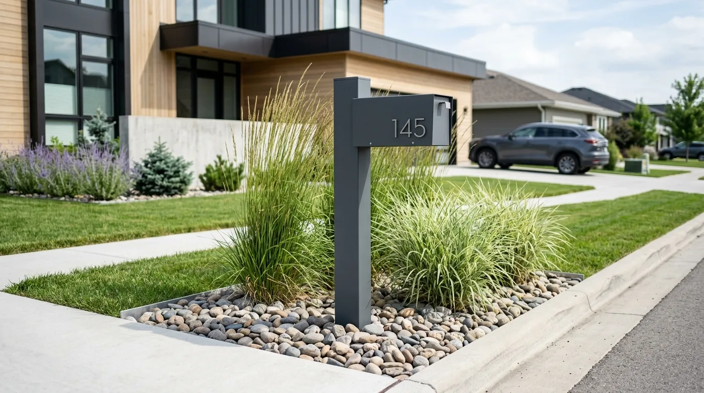 Mulch around mailbox