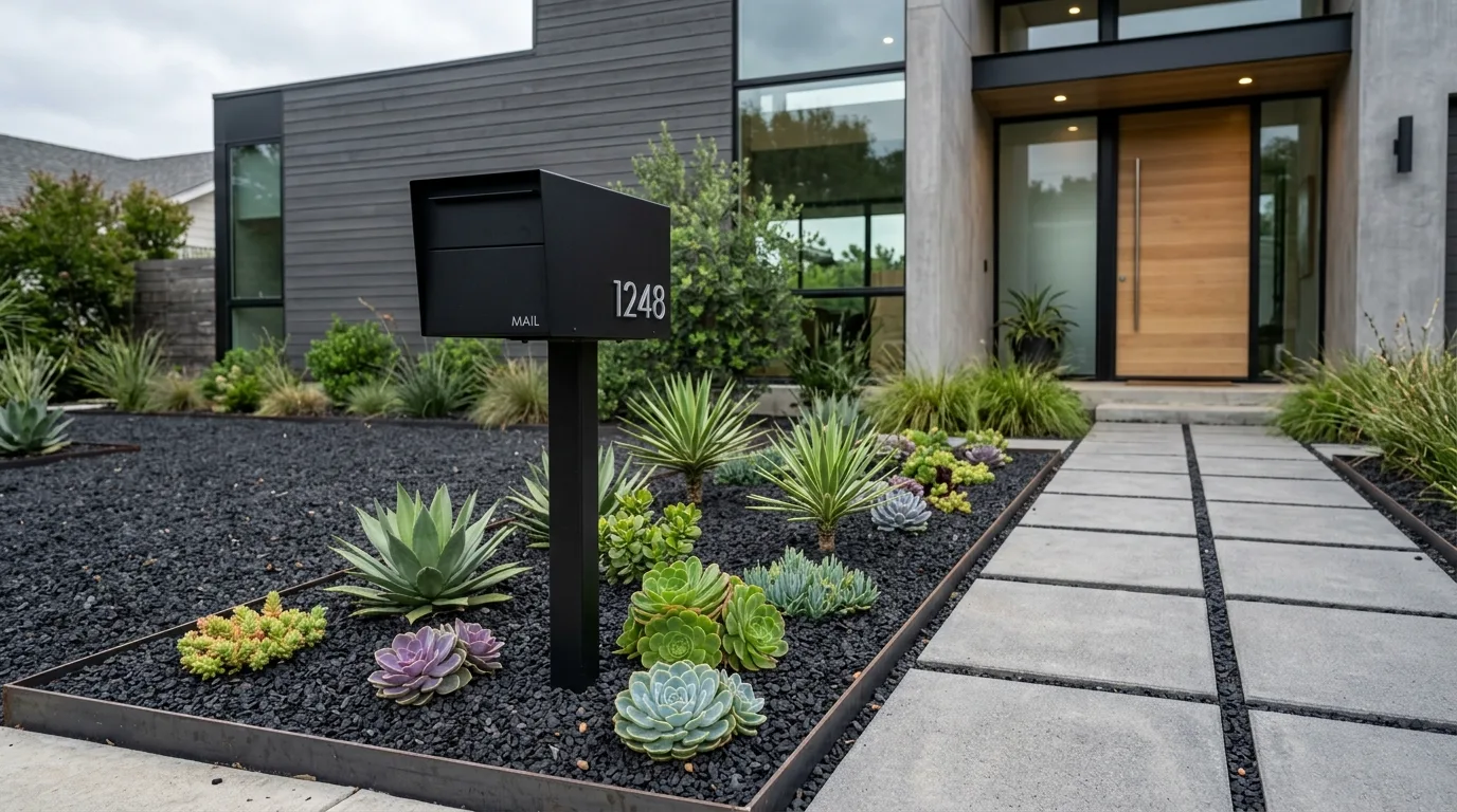 Mailbox with grasses
