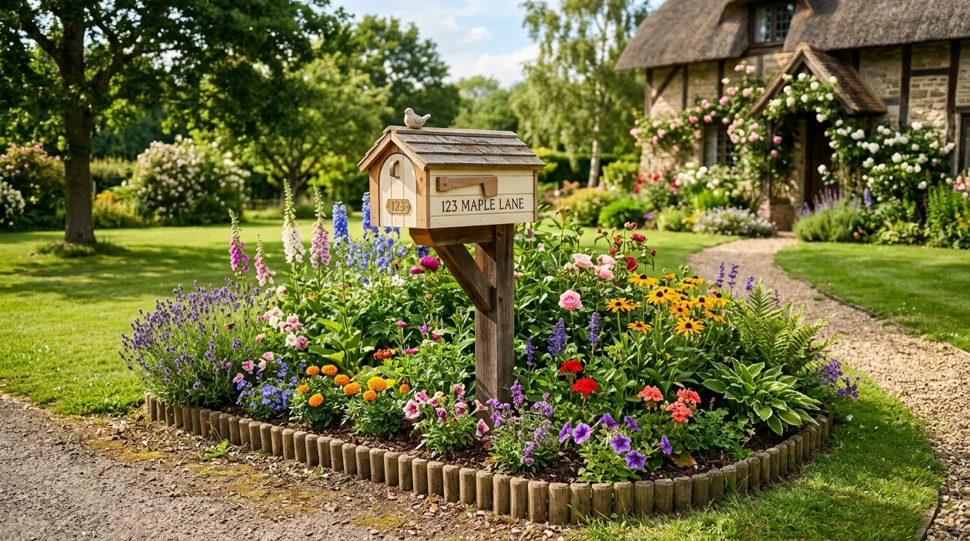 Colorful mailbox bed