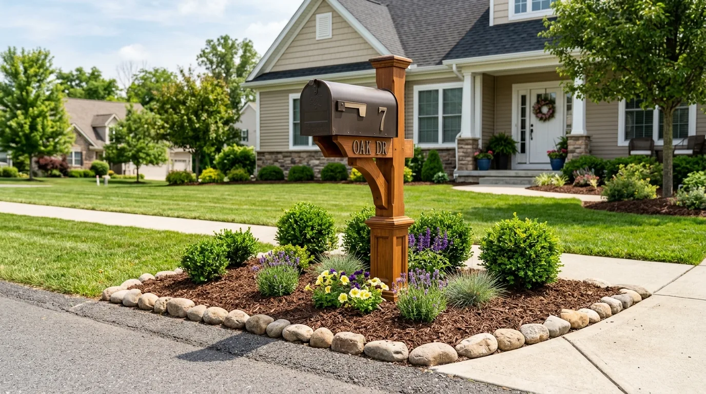 Mailbox with neat edging