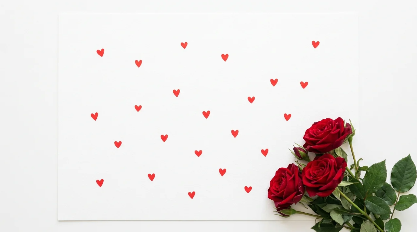 Use a rose and candle corner