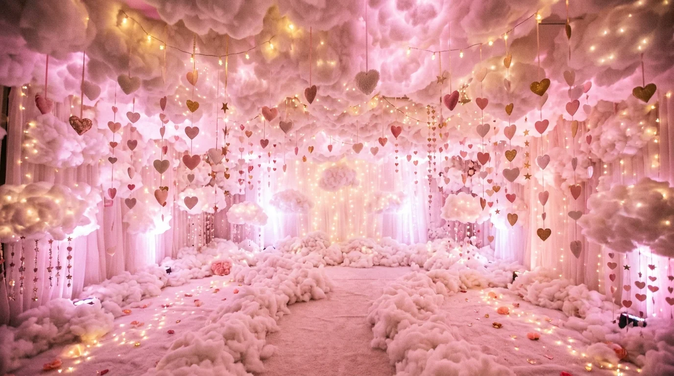 Use red and white check patterns