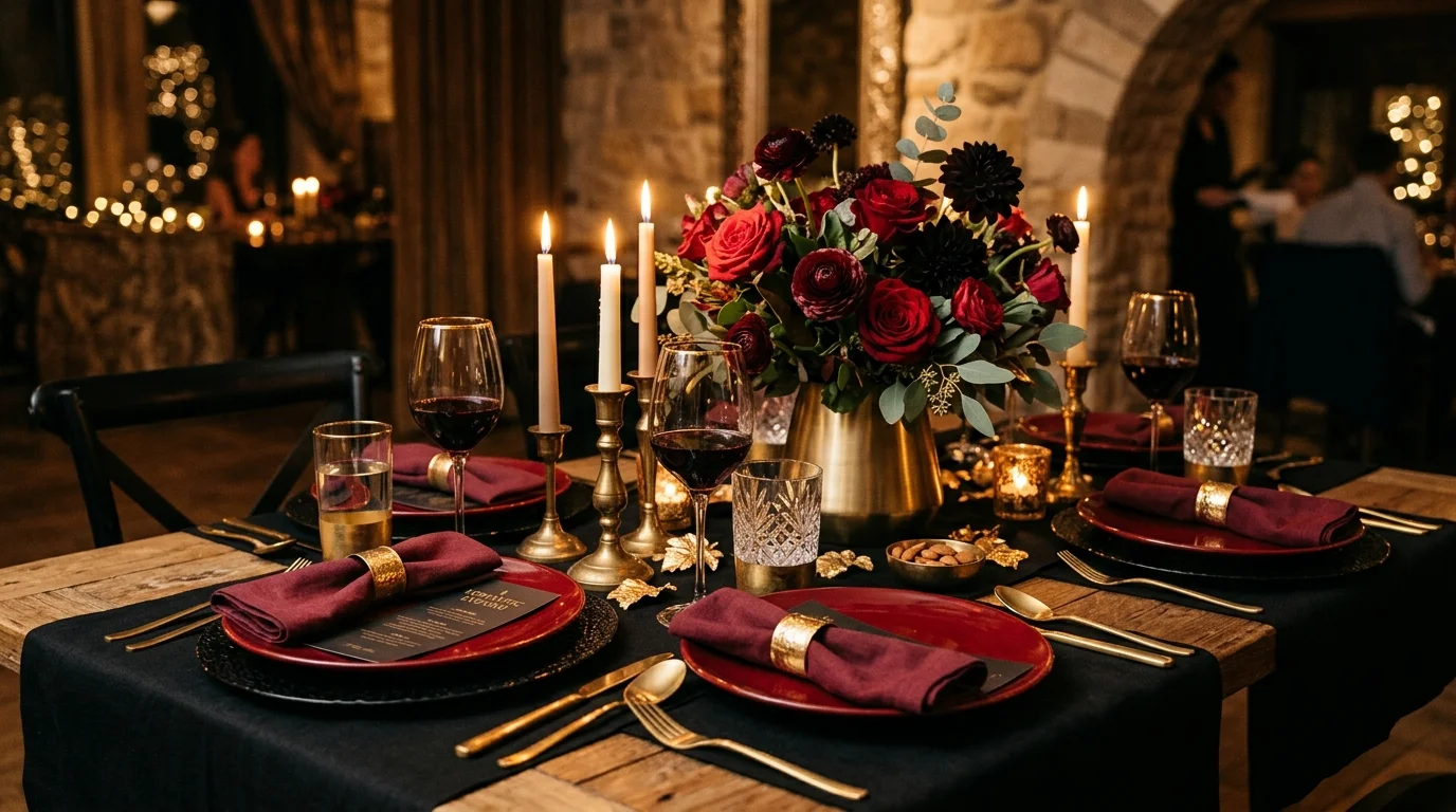 Use pink glassware or goblets