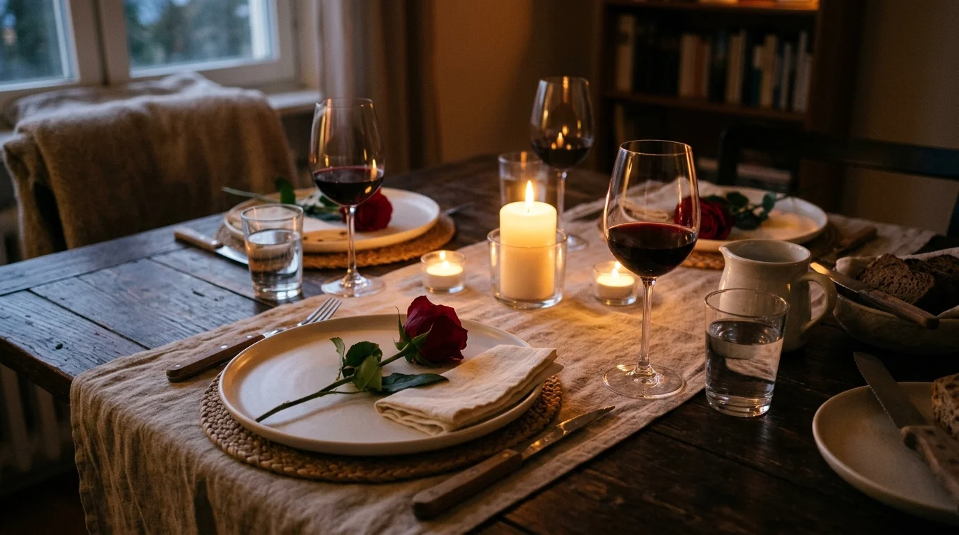 Add a dessert plate at each setting