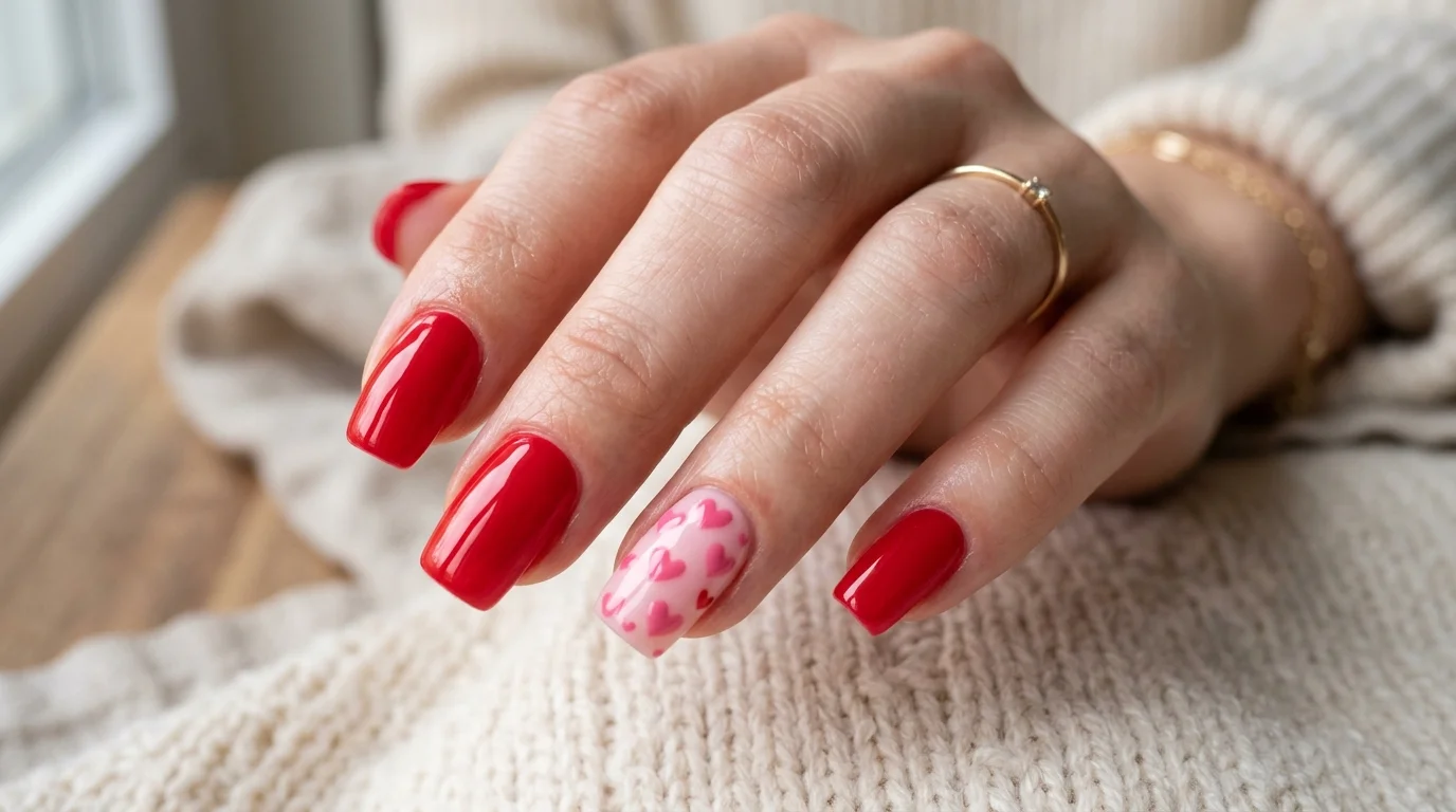Make one statement heart nail