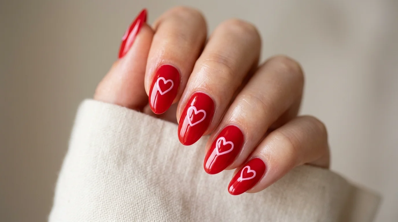 Use negative space heart details