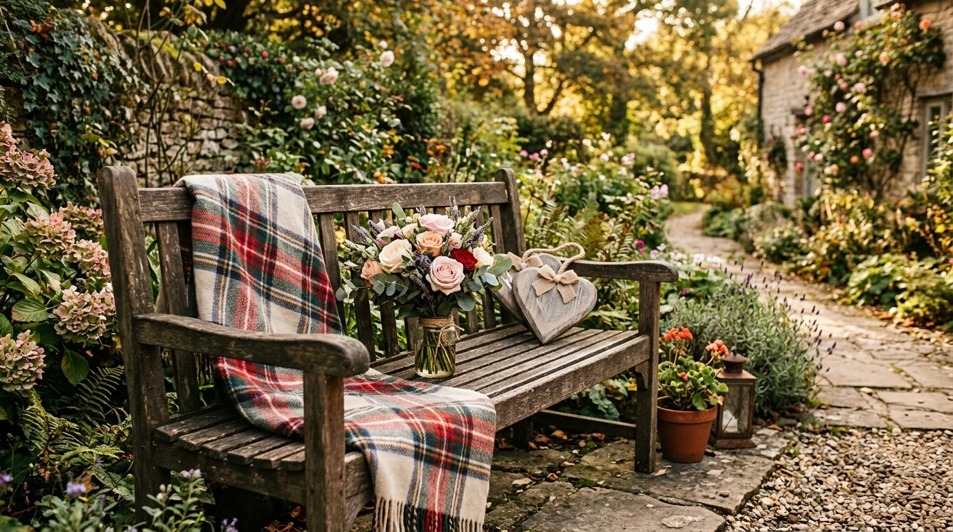 Try a cozy bench setup