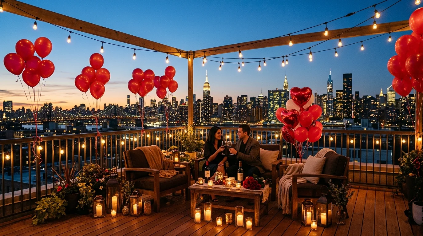 Use city lights at blue hour