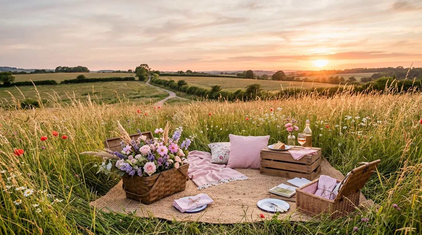 Shoot under trees with hanging lights