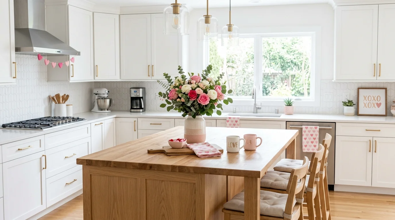 Fill jars with pink treats