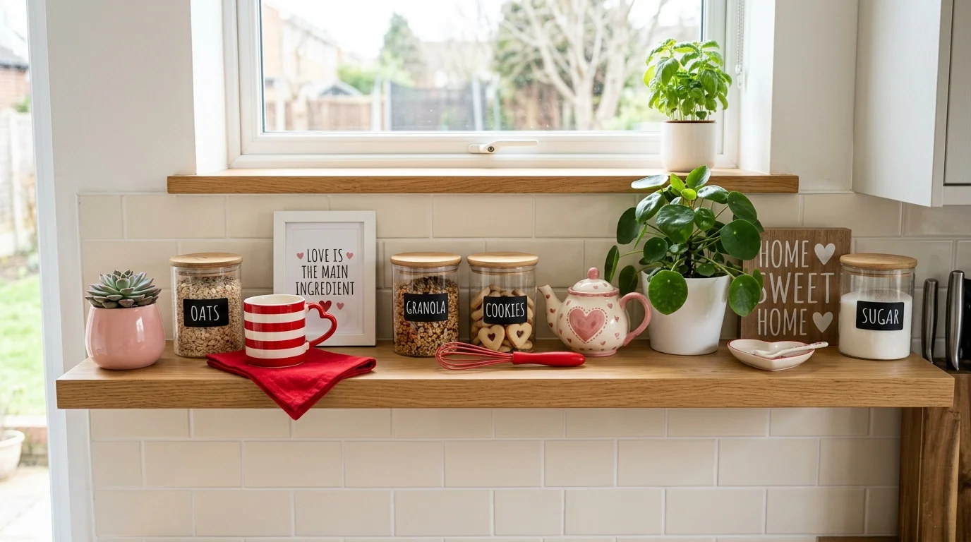 Use heart-shaped plates or boards