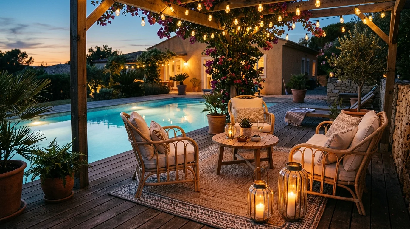 Use pavers for a clean patio base