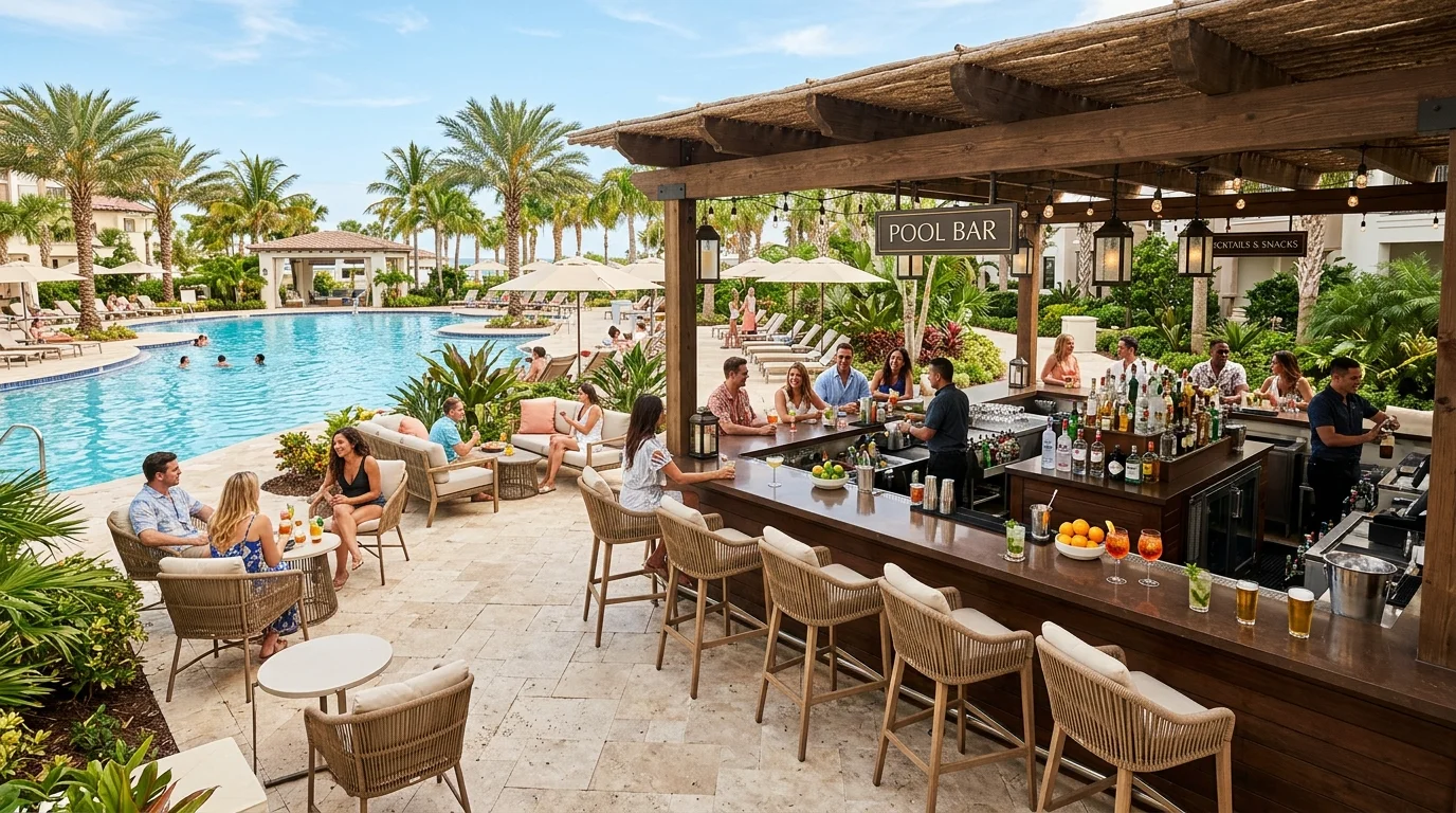 Add a pergola or umbrella for shade