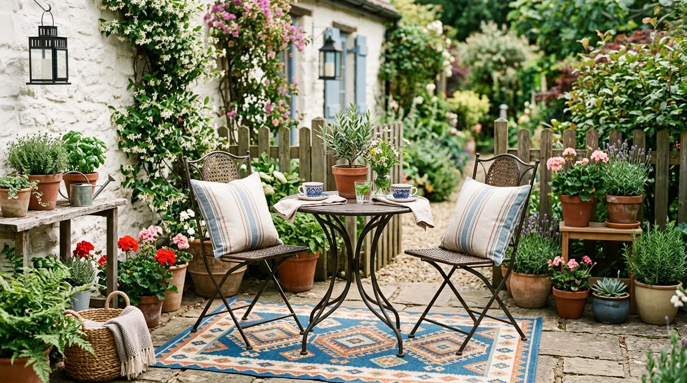 Add planters to soften the edges