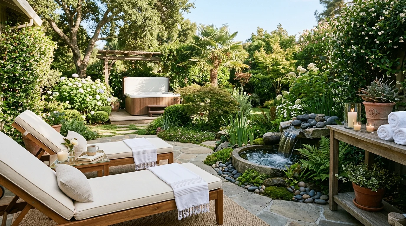 Build a covered lounge zone