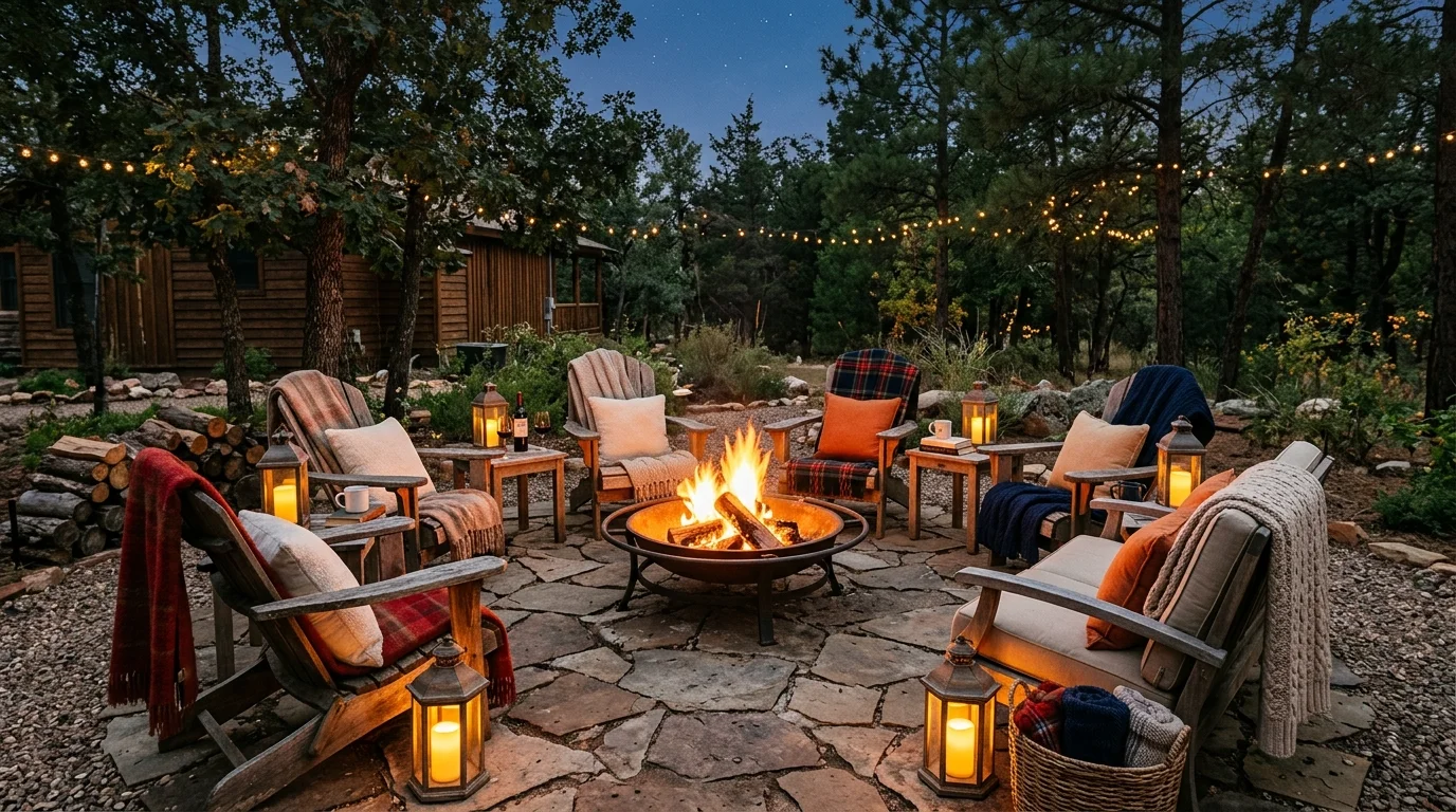 Style an outdoor daybed or deep sofa