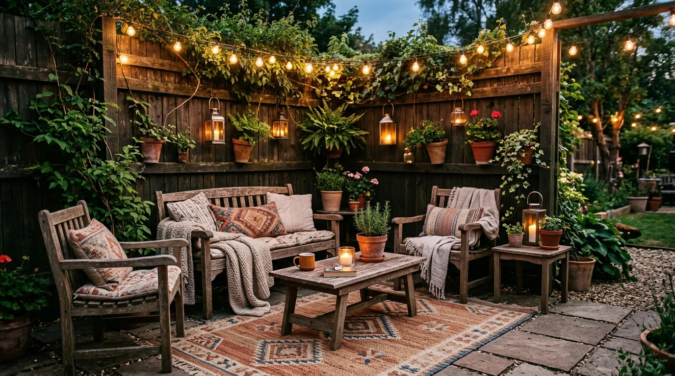 Create a spa-like corner with stones and plants