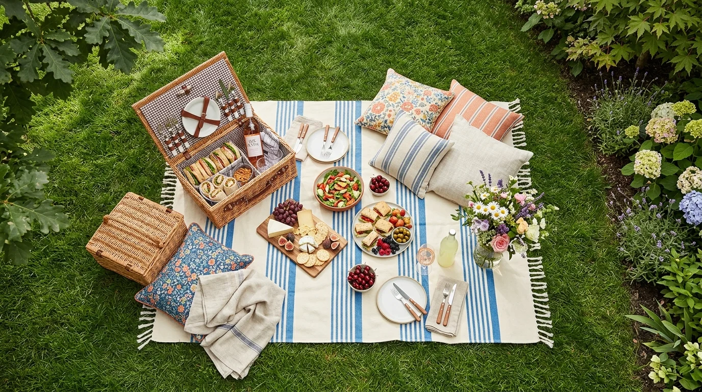 Add string lights for night ambiance