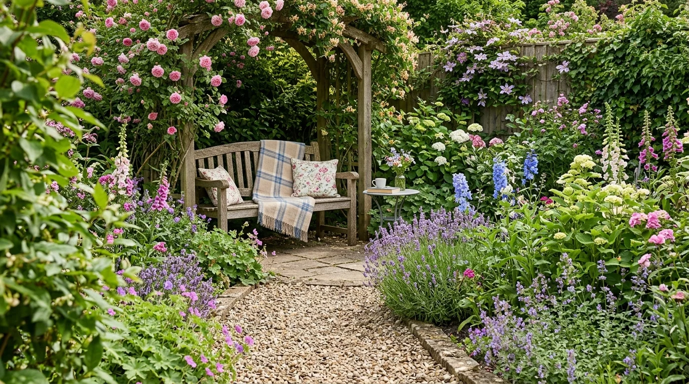 Use pavers or gravel to define the zone