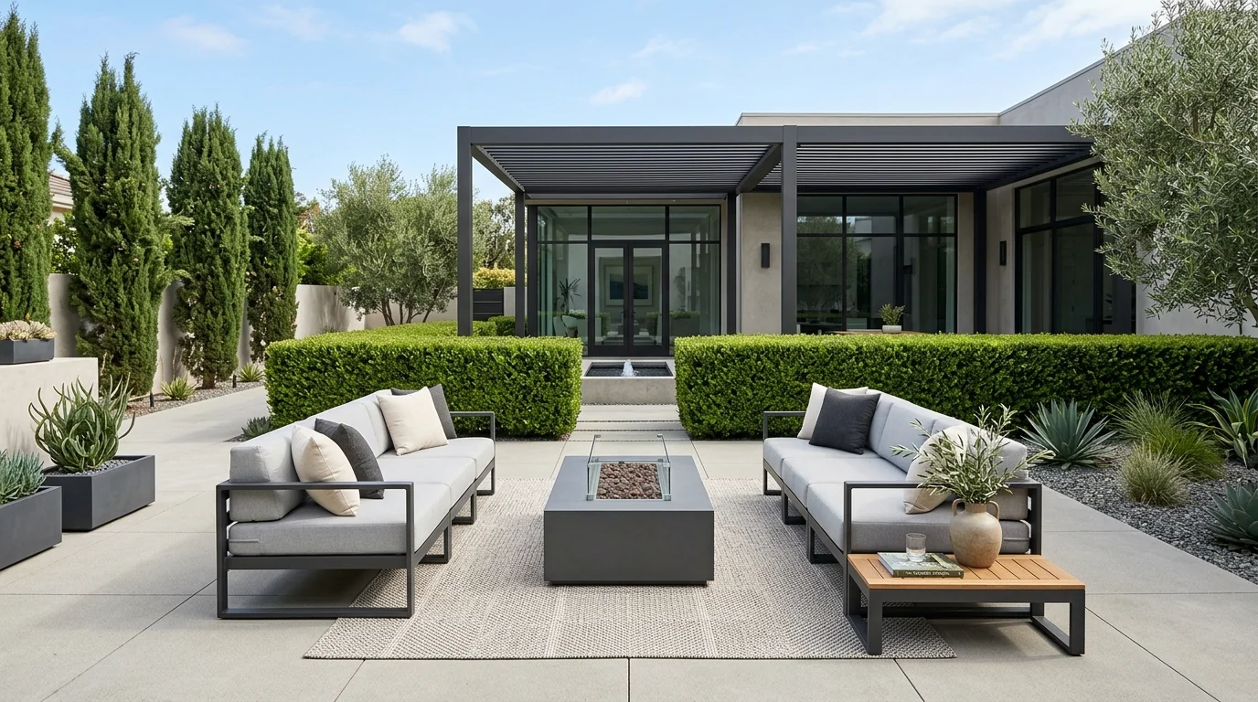 Add privacy with hedges or screens