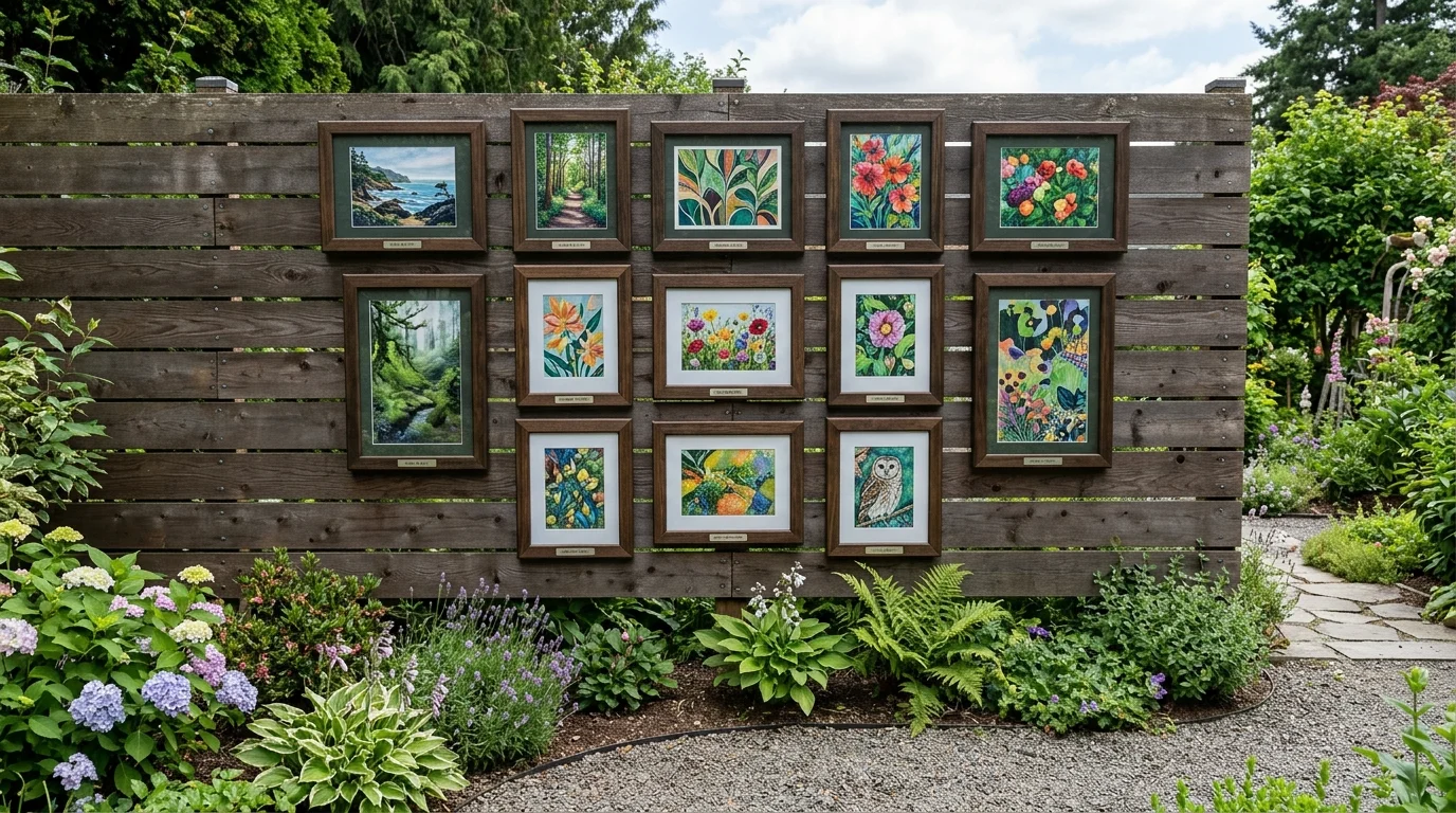 Create a playful garden feature for kids or guests