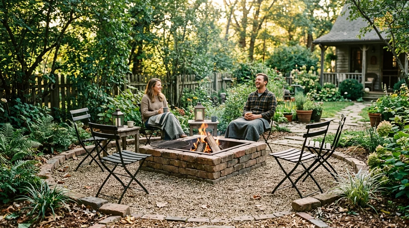 Use Adirondack chairs around the pit