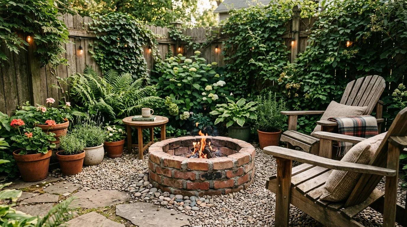 Use pavers leading to the firepit