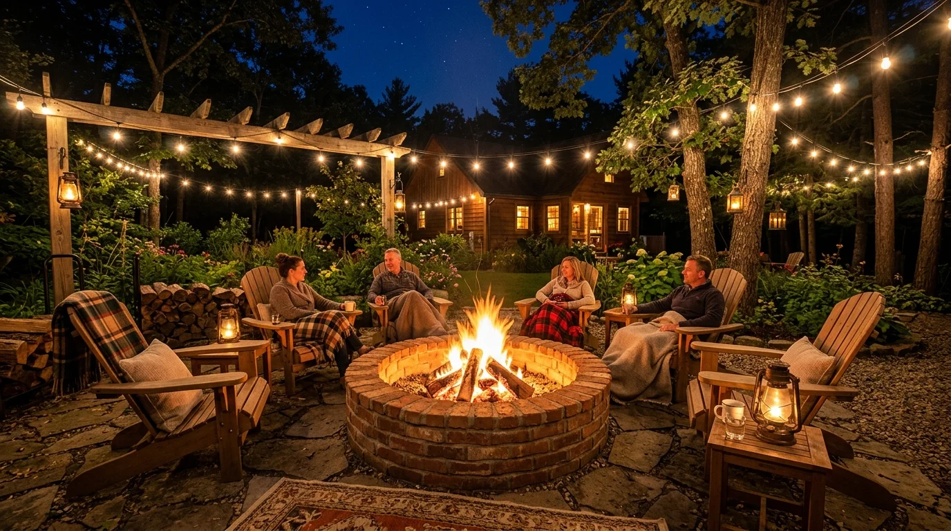 Keep a storage spot for blankets and logs nearby