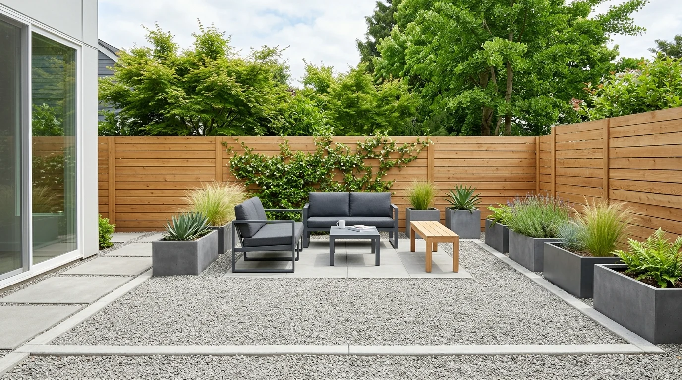 Create a minimalist lounge zone