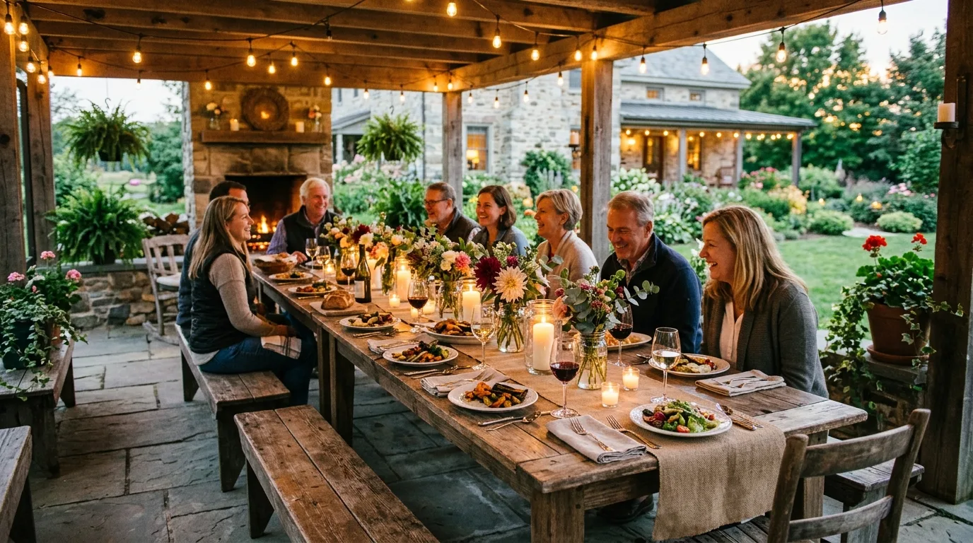 Use a stone or paver surface