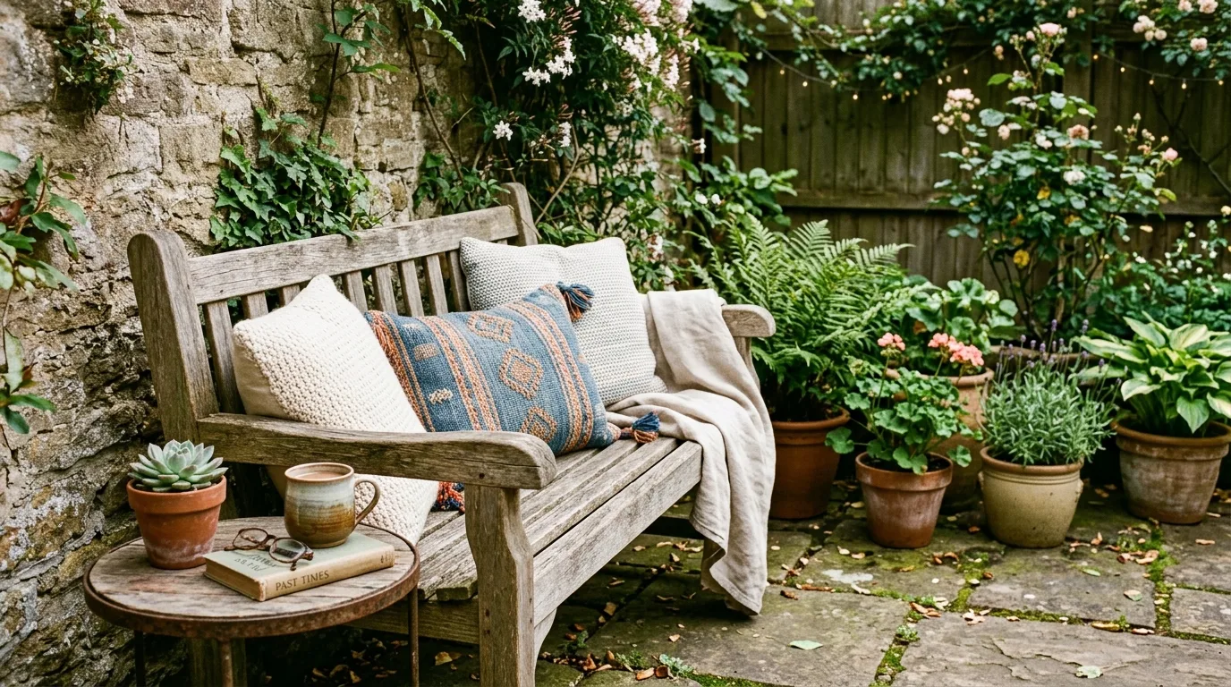 Layer in lanterns and warm lighting